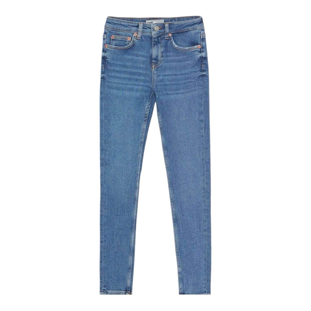 Zara Premium 80s Skinny Blue Jeans